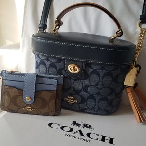 COPY -BOTH Coach Chambray Kay Crossbody with Coach wallet!!!!